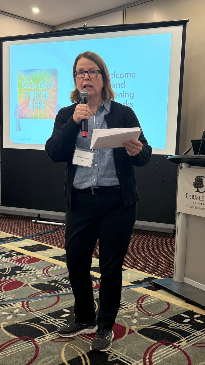 EQIP_ON's tweet photo. Kicking off our E-QIP Report Back Day 2024 with a warm welcome from @CamilleQU @danyalmartin Karen O’Connor @AMHOnt . Stay tuned for updates throughout the day. https://t.co/Ib0puXBQVj