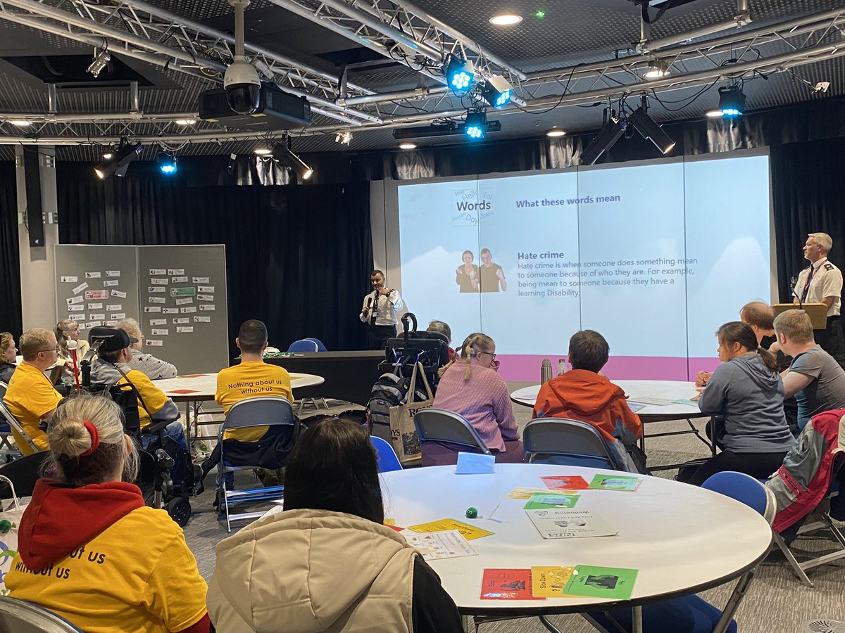 OpeningDoorsLD's tweet image. @NorfolkPolice helping us all understand about crime and how to report it. 
#hatecrimes 

#HealthyHappySafe
#UserLed
#LearningDisabilities