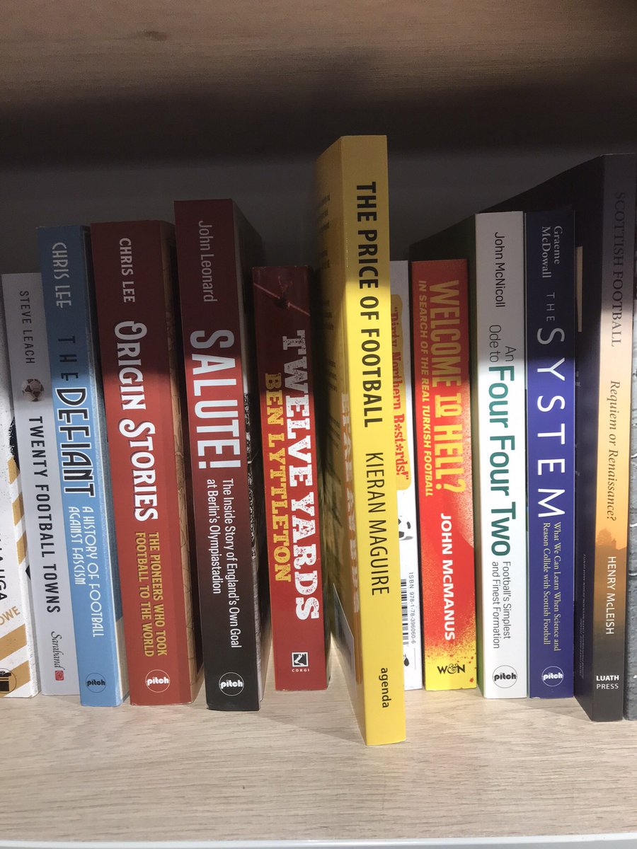 JohnLeonard1908's tweet photo. Nice to see Salute! The Inside Story of England’s Own Goal at Berlin’s Olympiastadion @Foyles tucked in among some great @PitchPublishing titles https://t.co/UJiCSSrWuB