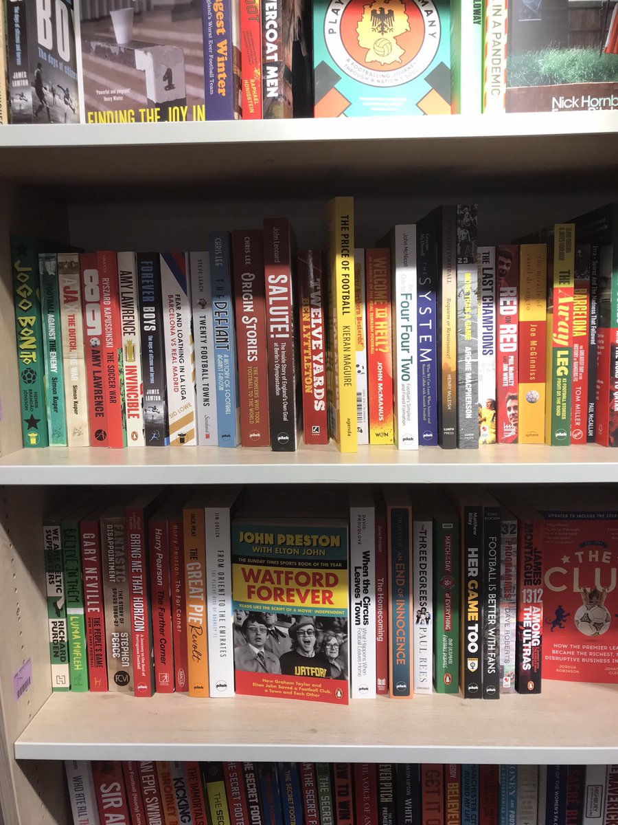 JohnLeonard1908's tweet photo. Nice to see Salute! The Inside Story of England’s Own Goal at Berlin’s Olympiastadion @Foyles tucked in among some great @PitchPublishing titles https://t.co/UJiCSSrWuB