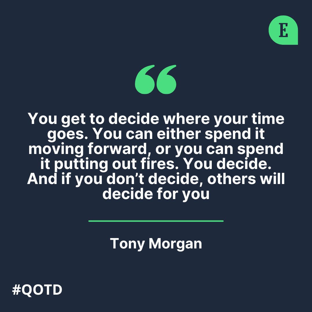 Entrepreneur's tweet photo. Don't let anyone decide for you!

#qotd https://t.co/OADS1ENnM5