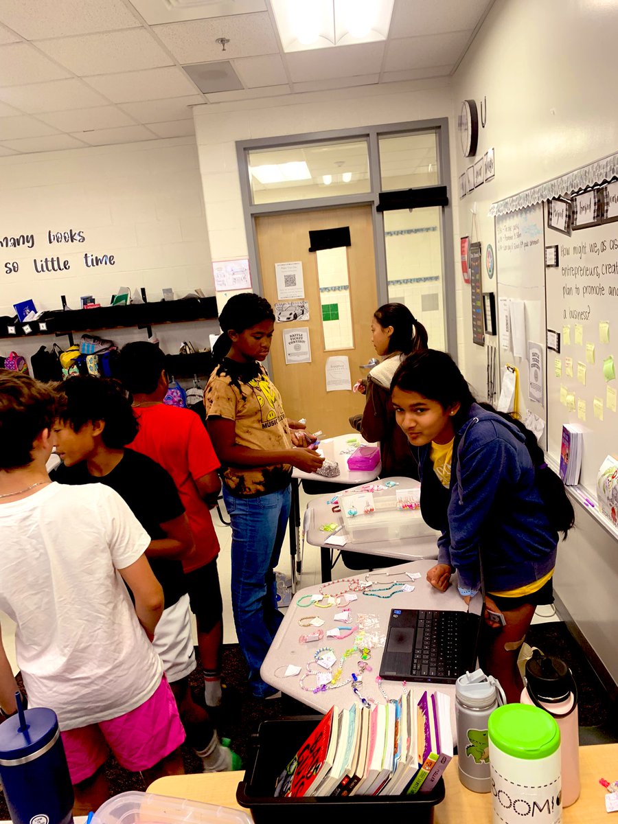 Our business PBL turned into a fun pop-up market day, complete with creators, pre-orders, and plenty of profits! <a href="/GoshenPostES/">Goshen Post ES</a> 🐊💰😀