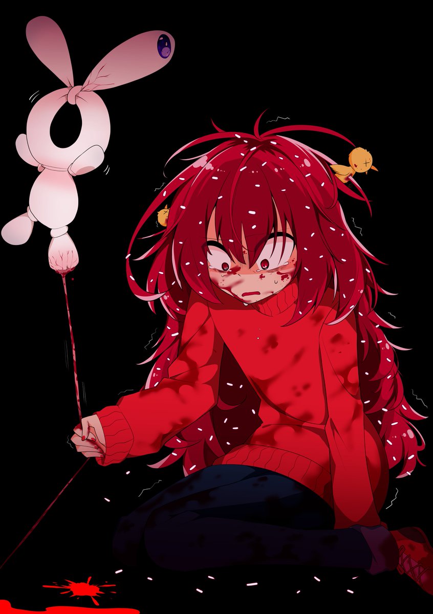 赤いフレームの人物画 FANGU A to Zoo #htf #happytreefriends