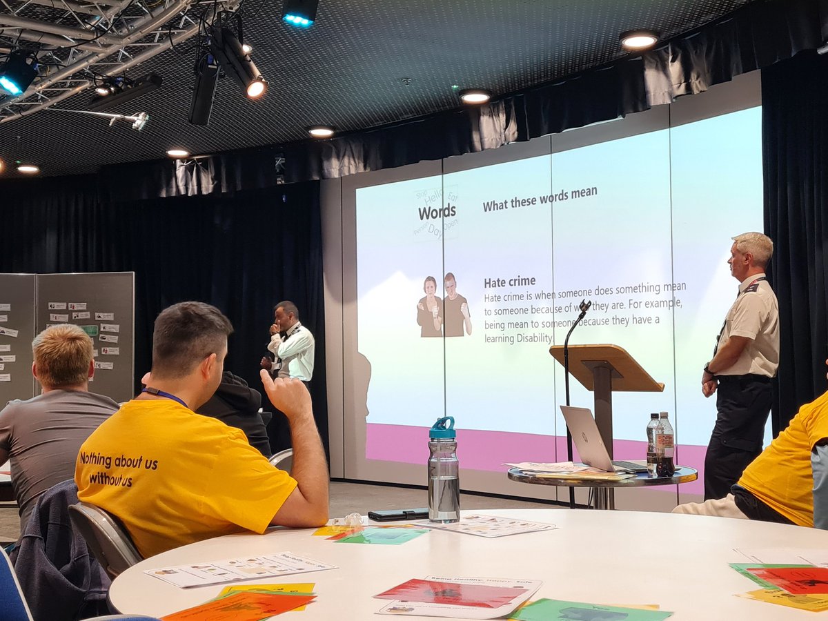 OpeningDoorsLD's tweet image. @NorfolkPolice Officer teaching us what Hate Crime means and how it affected him and listening to us saying how it has affected us too 
#HealthyHappySafe 
#HateCrime