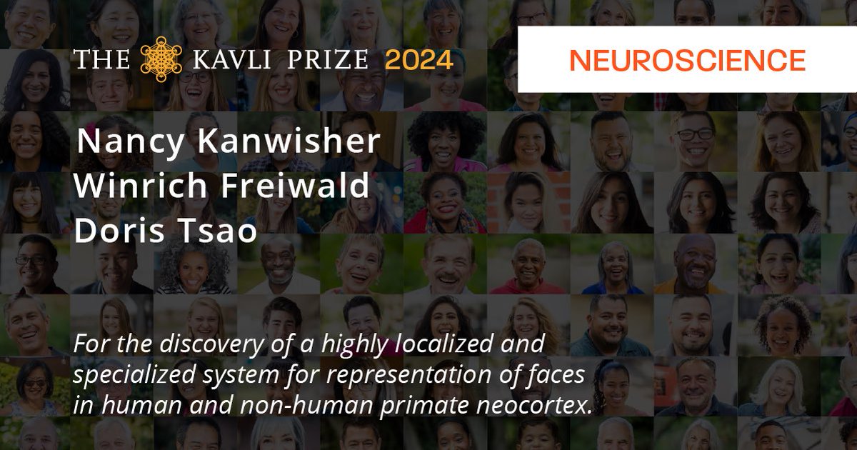 Kavli Neuroscience (@kisneuro) on Twitter photo Congratulations to <a href="/KavliPrize/">The Kavli Prize</a> Laureates 2024 in neuroscience:
<a href="/Nancy_Kanwisher/">Nancy Kanwisher @NancyKanwisher@mas.to</a> at <a href="/mcgovernmit/">McGovern Institute</a>
Winrich Freiwald <a href="/RockefellerUniv/">Rockefeller University</a> and
<a href="/doristsao/">Doris Tsao</a> at <a href="/UCBerkeley/">UC Berkeley</a>
We greatly look forward to welcoming you to Oslo and Trondheim in September! Congratulations to <a href="/KavliPrize/">The Kavli Prize</a> Laureates 2024 in neuroscience:
<a href="/Nancy_Kanwisher/">Nancy Kanwisher @NancyKanwisher@mas.to</a> at <a href="/mcgovernmit/">McGovern Institute</a>
Winrich Freiwald <a href="/RockefellerUniv/">Rockefeller University</a> and
<a href="/doristsao/">Doris Tsao</a> at <a href="/UCBerkeley/">UC Berkeley</a>
We greatly look forward to welcoming you to Oslo and Trondheim in September!
