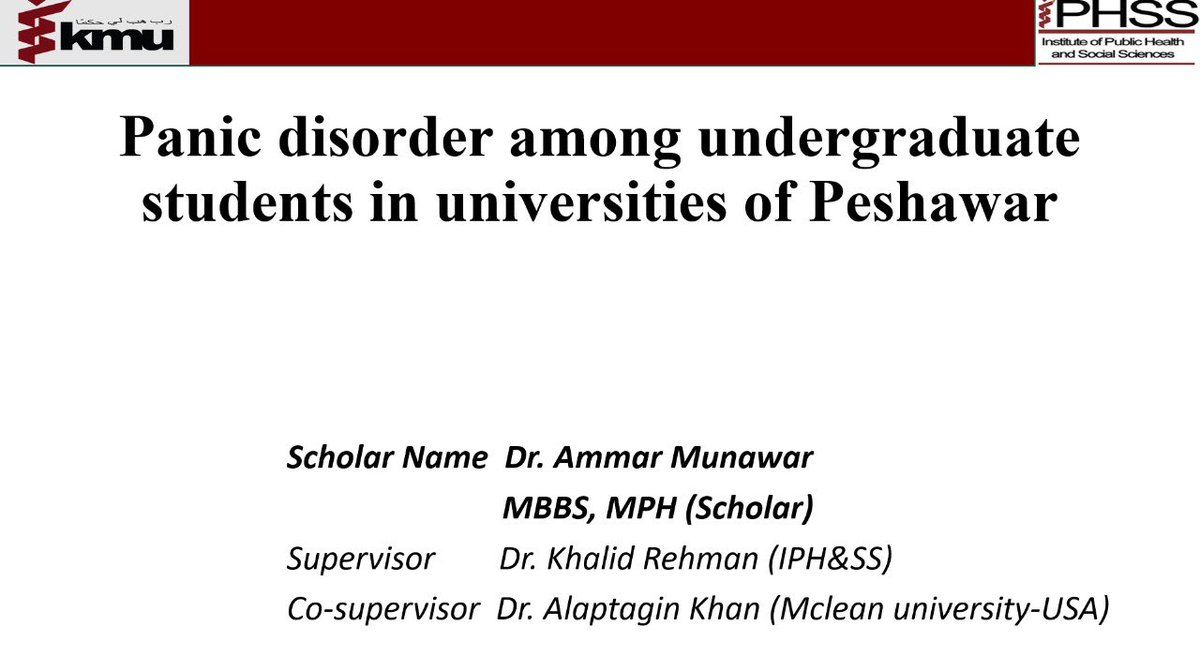Khalid Rehman PhD (@drkhalidrehman) on Twitter photo Congratulations <a href="/DrAmmarMunawar/">Dr Ammar Munawar MBBS, MPH</a> for successfully defending your master thesis. It was an absolute pleasure supervising you.
I am certain you will go a long way.
<a href="/IPHSS_KMU/">Institute of Public Health & Social Sciences _ KMU</a> <a href="/DrZia_ulhaq/">Prof Zia Ul Haq (S.I) VC KMU, MBBS PhD FCPS</a> <a href="/ResearchKMU1/">ORIC - Khyber Medical University, Peshawar</a> <a href="/kmuofficial_/">Khyber Medical University</a> Congratulations <a href="/DrAmmarMunawar/">Dr Ammar Munawar MBBS, MPH</a> for successfully defending your master thesis. It was an absolute pleasure supervising you.
I am certain you will go a long way.
<a href="/IPHSS_KMU/">Institute of Public Health & Social Sciences _ KMU</a> <a href="/DrZia_ulhaq/">Prof Zia Ul Haq (S.I) VC KMU, MBBS PhD FCPS</a> <a href="/ResearchKMU1/">ORIC - Khyber Medical University, Peshawar</a> <a href="/kmuofficial_/">Khyber Medical University</a>
