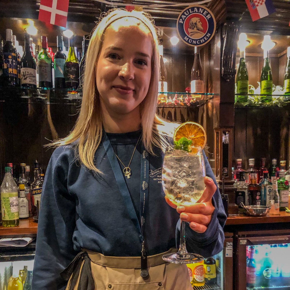 Have you tried our ST -GERMAIN HUGO spritz ??

Made with Limited Edition Spritz .St -Germain Elderflower liqueur topped with Prosecco and a splash of soda .