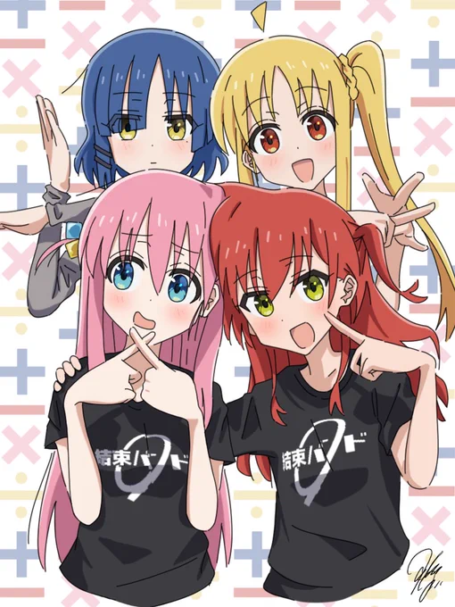 (私+期待-不安)×ギター=ロックだ音÷無限の輪=結束バンドだ! #ぼっち・ざ・ろっく 