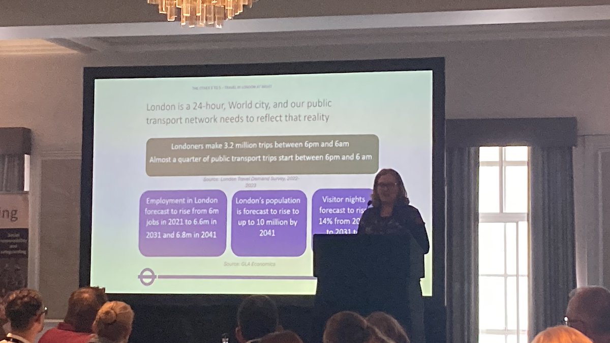 After a very enjoyable lunch we are back to it with Katherine Blair talking about her role in strategy and policy for <a href="/TfL/">TfL</a>, London’s night time transport networks and how they serve those who work and travel in the capital at night.