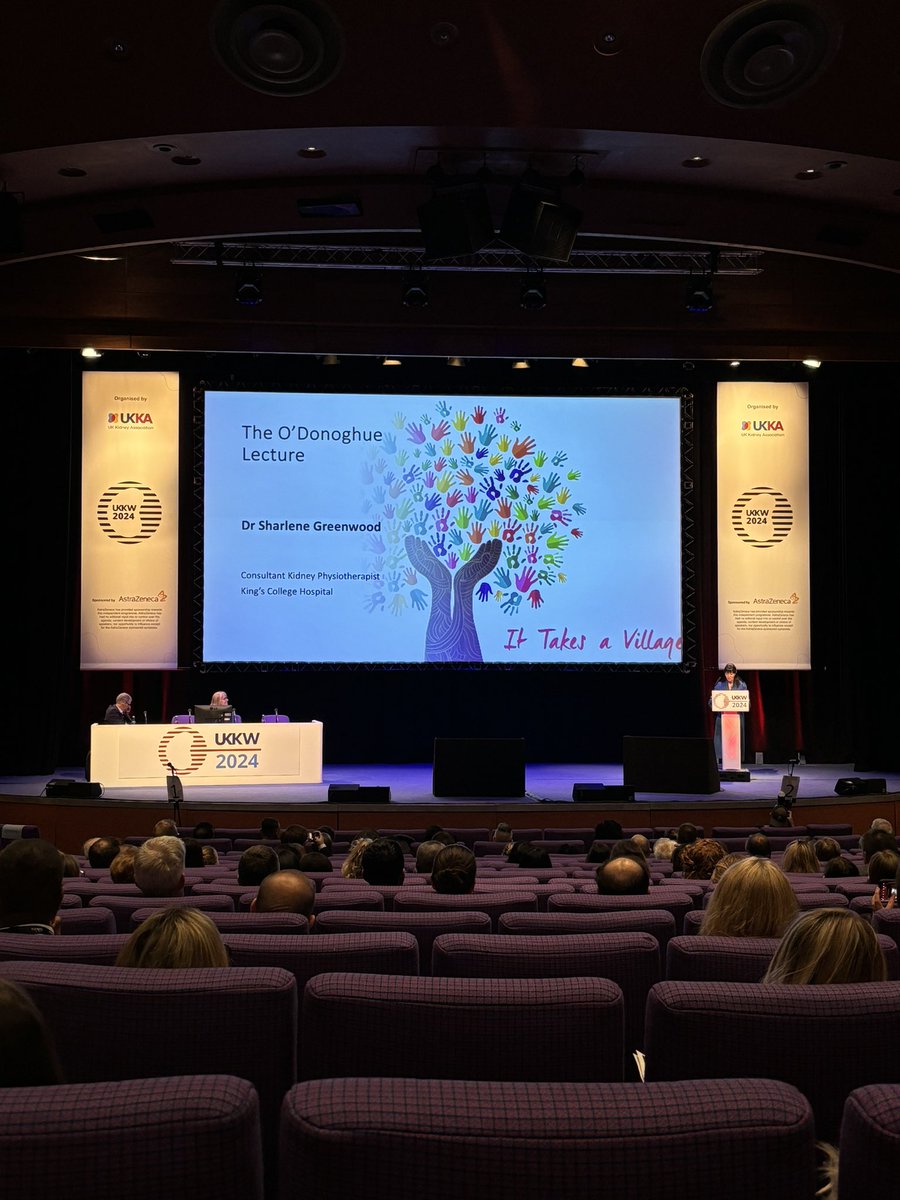 What a wonderful and well deserved achievement for <a href="/sharleneuk/">Sharlene Greenwood</a> giving the  O’Donoghue Lecture at #UKKW2024
reflecting on her pioneering career and the critical role of the multi disciplinary team in renal 🙌