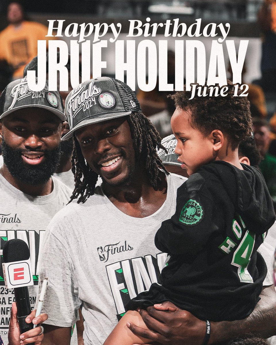 Happy birthday <a href="/Jrue_Holiday11/">Jrue Holiday</a> ☘️🎂🎉