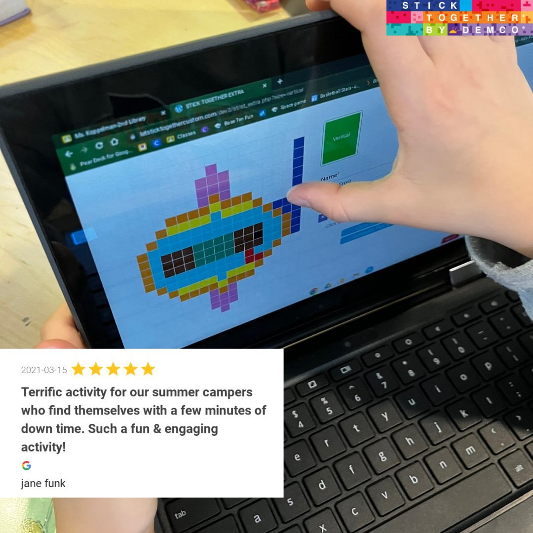 At StickTogether by <a href="/demco/">Demco</a>, we champion inclusive, engaging experiences! This summer, tap into StickTogether for those quiet moments in your day. Ideal for summer camps or a casual hangout, StickTogether offer a unique blend of teamwork, creativity, and fun! #TLChat #SummerBreak