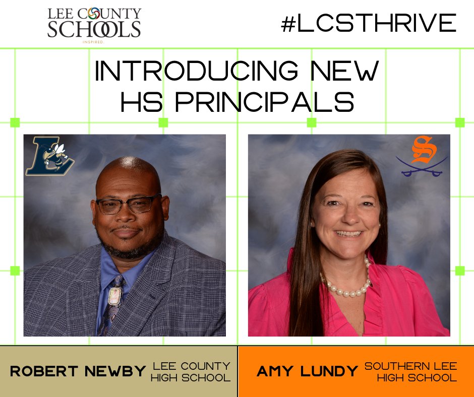 Lundy and Newby to Lead Traditional High Schools lee.k12.nc.us/article/164164…