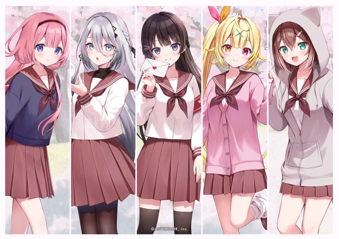 『大大大大大好きな君へ』月ノ美兎×星川サラ×文野環×周央サンゴ×ソフィア・ヴァレンタイン(敬称略)による歌ってみたMVイラスト描かせていただきましたよろしくお願いします! 