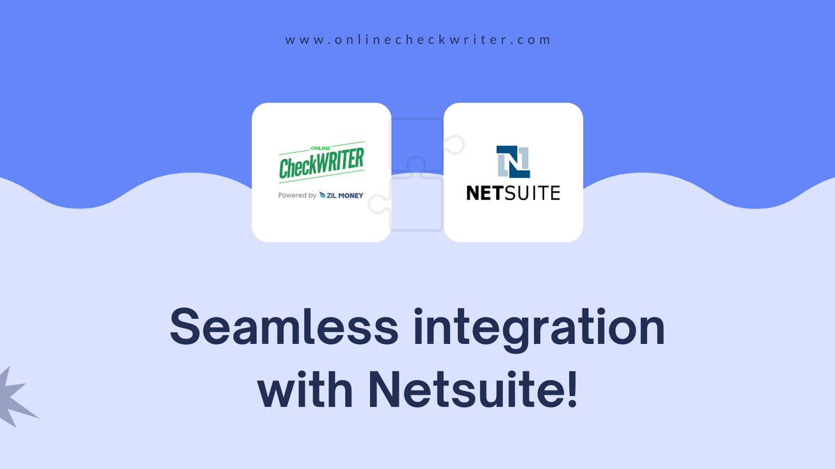 webcheckwriter's tweet image. OnlineCheckWriter.com – powered by Zil Money&apos;s integration with Netsuite, allows you to print or send checks via mail and digitally for NetSuite users. Sign up now. 

Learn more: onlinecheckwriter.com/online-check-w… 

#IntegrationwithNetsuite #Netsuite