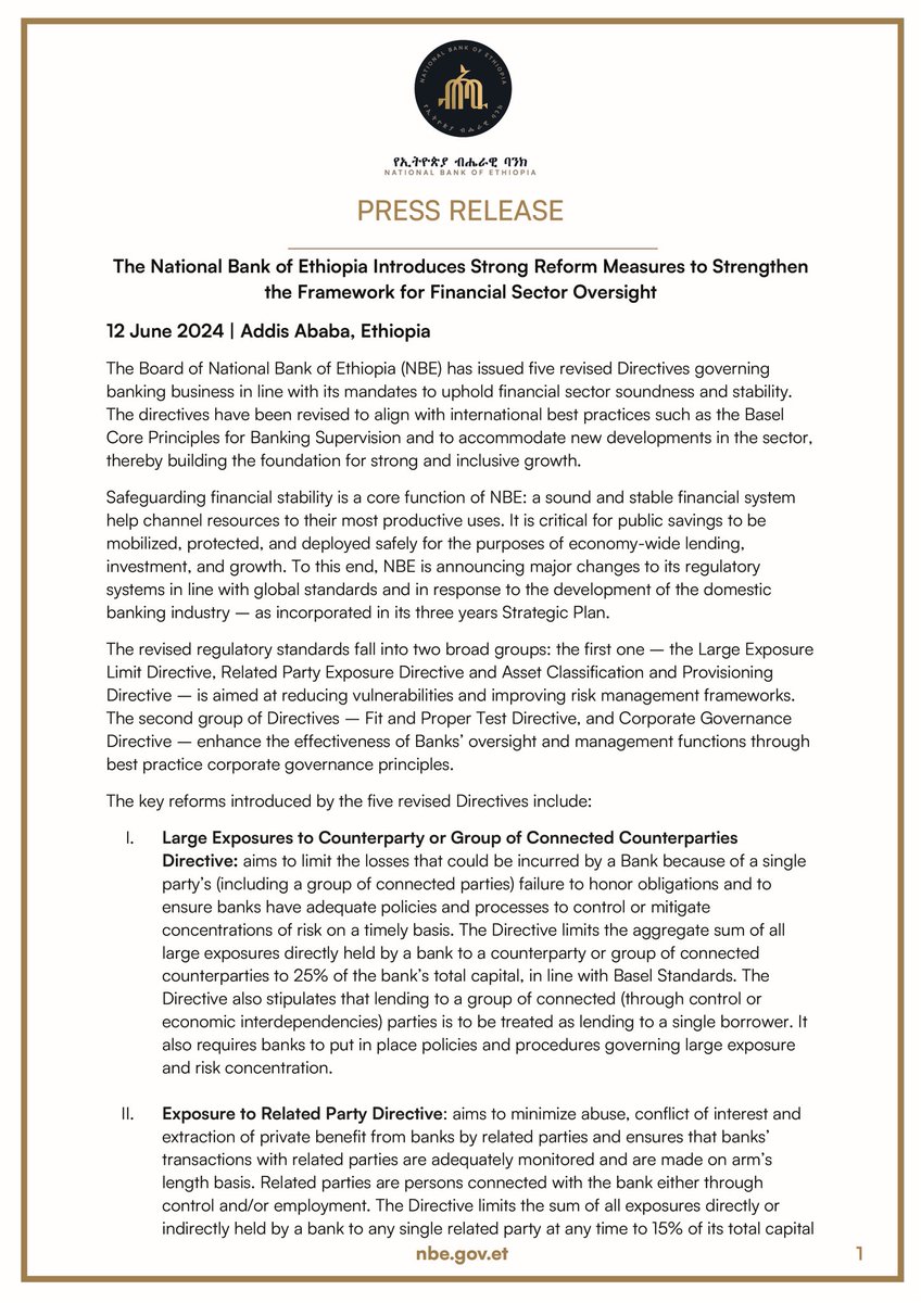 National Bank of Ethiopia tweet media