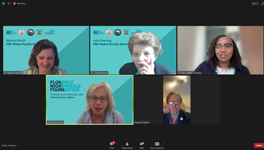 FNightingaleF's tweet image. Thanks to @EdnaTallam &amp;amp; @HowardCatton for speaking on 'The Economic Power of Care' in our new webinar series. Part of our new #healthpartnership to deliver leadership support to nurses and midwives in Kenya.
#FNFGlobal #KenyaNandMLeaders

Find out more: florence-nightingale-foundation.org.uk/new-health-par…