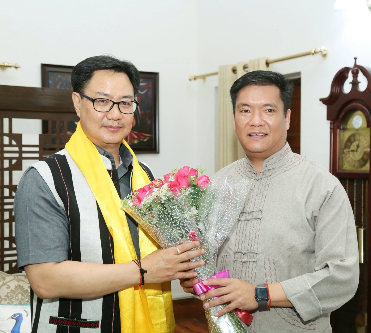 KirenRijiju's tweet photo. Heartfelt congratulations to Shri @PemaKhanduBJP ji on being unanimously elected as the Legislature Party leader of @BJP4Arunachal!  Your unwavering dedication & visionary leadership continue to inspire.
Looking forward to seeing Arunachal Pradesh reach new heights under your guidance.
Proud to stand beside you in this journey!