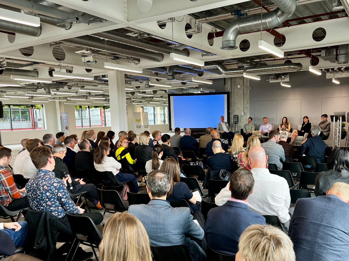 gedcouser's tweet photo. I really enjoyed chairing this morning’s @FBE_MCR Future of the Workplace event this morning at Eden with a fantastic panel.

Thank you to Muse Places Ella Woodward for hosting us and for @muse_places for the temporary loan of floor 7 !!!!! #FutureWorkplace https://t.co/1Cc5Il3r4q