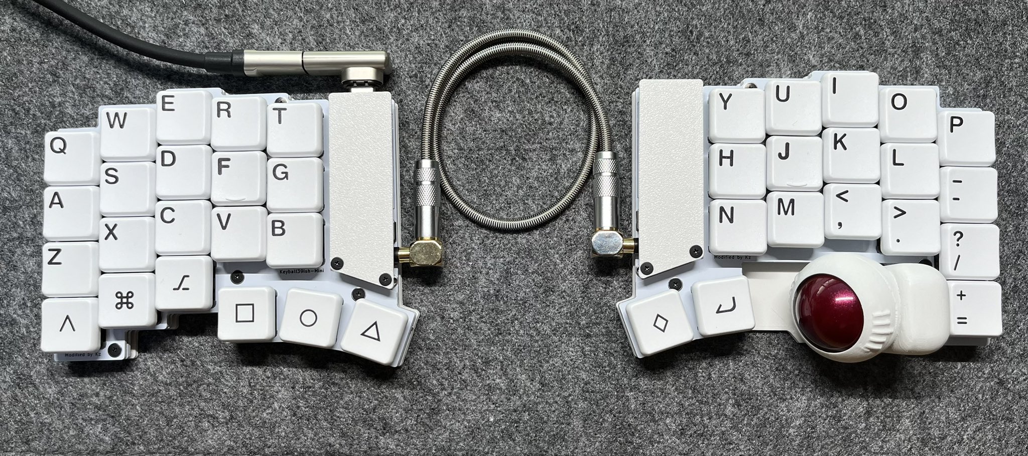 keyball39ish mini 白 Keyball39ish mini ホワイト ケース付 - メルカリ