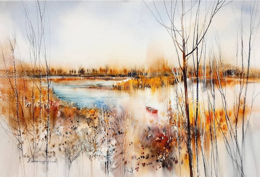 Thank you so much dear <a href="/Anyone157/">Y</a> for adding another artwork of mine to your collection.
🌿
I appreciate your great attention to my watercolor artworks. It means a lot to me🙏
🌿
Thanks to dear <a href="/helenelizaart/">Helen Elizabeth</a> for listing "Autumn's Flow" in sec.

Full collection⬇️
#TezosArts