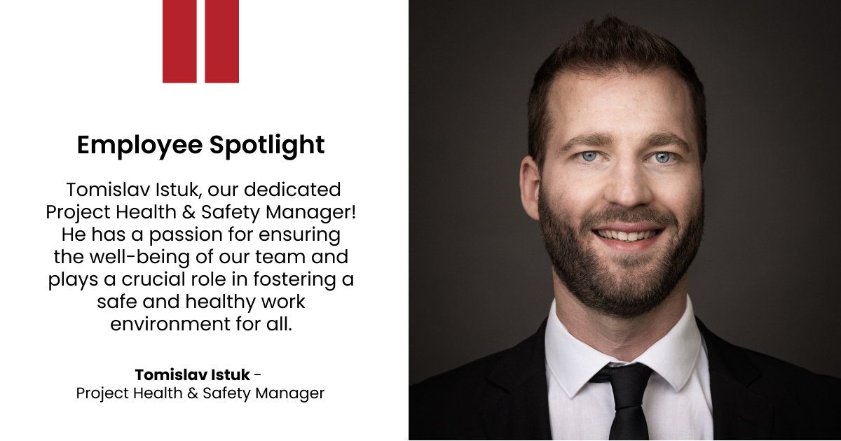 Meet Tomislav Istuk, our Project Health &amp; Safety Manager.
From Dublin to Denmark, Tomislav ensures safety standards across our sites, embodying our commitment to growth and opportunity at Collen Construction.

Join us in celebrating his journey!

#CollenSpotlight #CareerGrowth