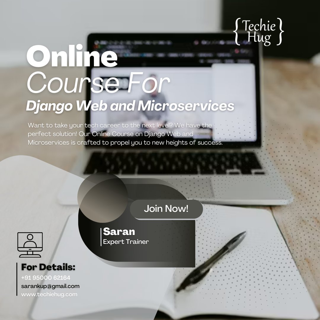 techiehugtech's tweet image. Dive into Django & Microservices! Unlock web dev magic 🌐💻 Learn frameworks, APIs, deployment, and more! Enroll now! 🚀 #djangowebframework
Access additional information via techiehug.com/courses.html
Watch our video to learn everything about Django, youtu.be/d2g4aePTJ9U?si…