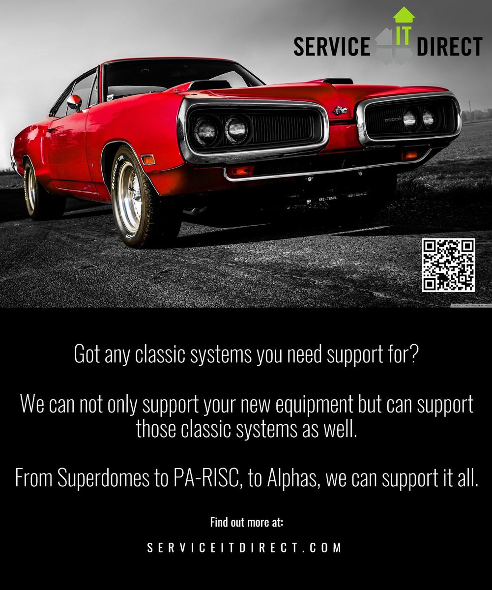ServiceITDirect's tweet image. If you are struggling to  find someone that can support your &quot;classic&quot; systems, give us a call.  Our veteran engineers can support your end of life systems, as well as  the new!  Reach out to Sales@Serviceitdirect.com
#Superdomes #Datacentersupport #Endoflife #Serviceitdirect