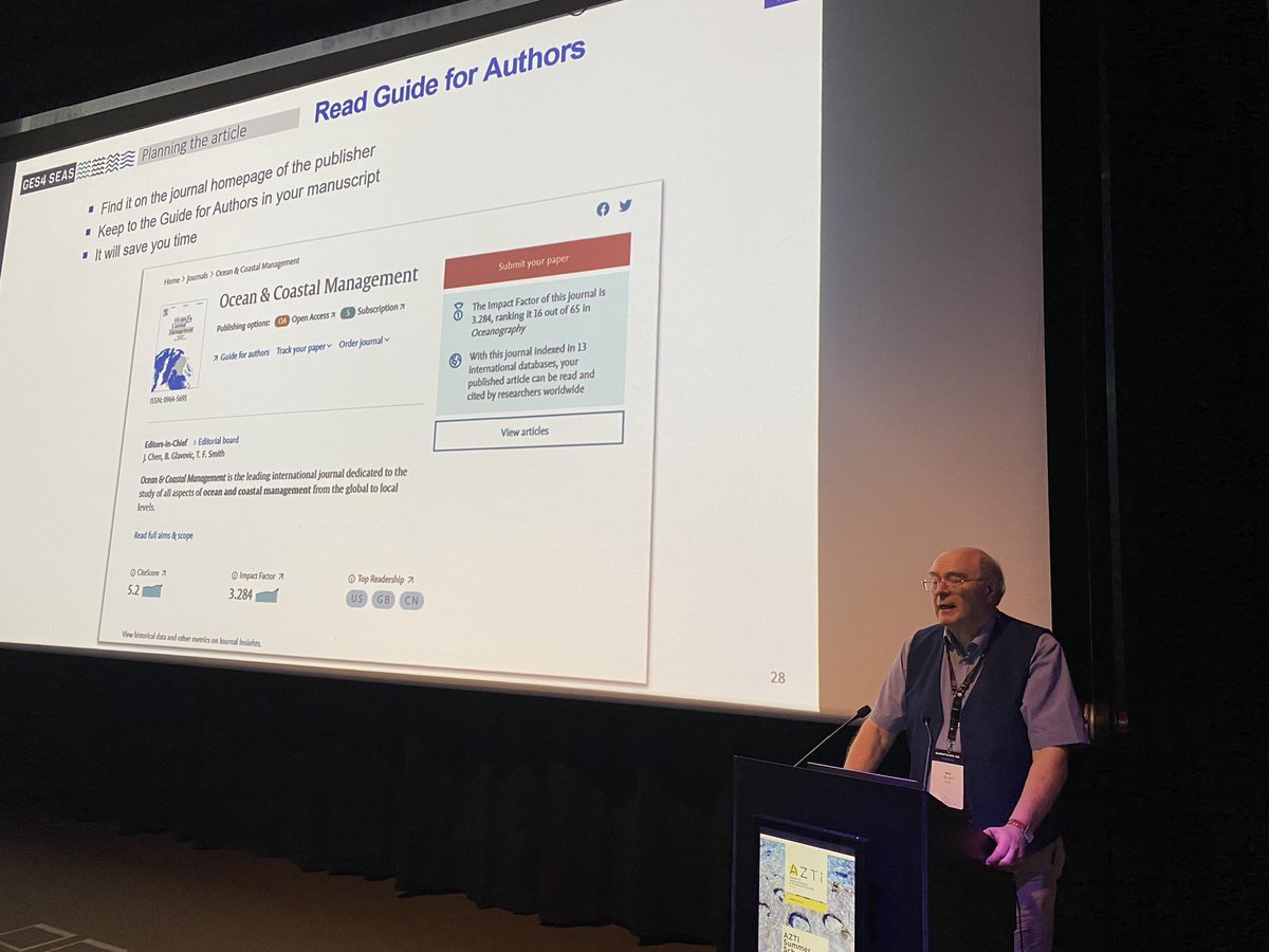 Masterclass in scientific paper writing by <a href="/AngelBorjaYerro/">Dr Angel Borja</a> &amp; Mike Elliott <a href="/azti_brta/">AZTI</a> #SummerSchool2024