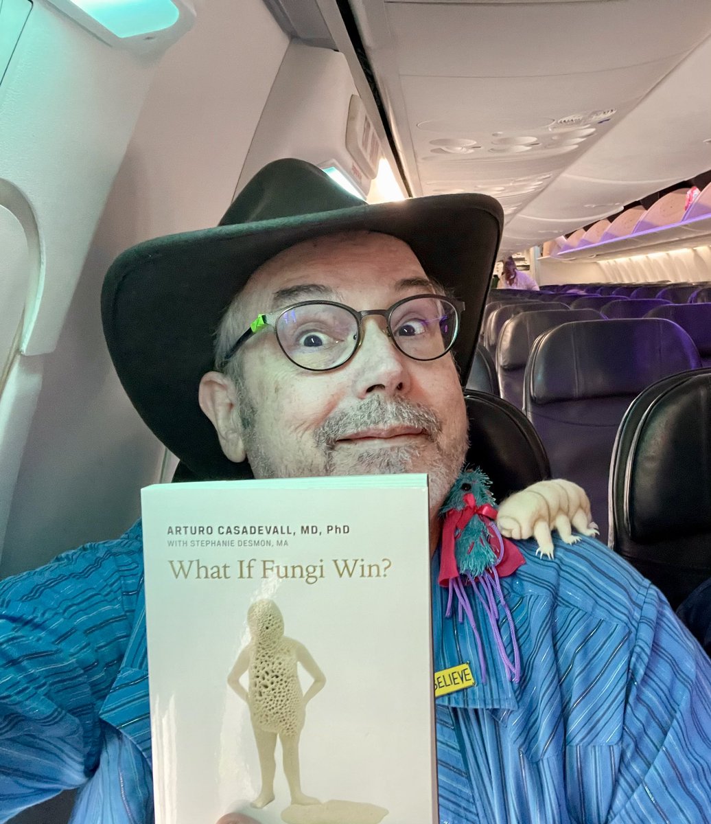 markowenmartin's tweet photo. @swirlgirl31415 and yours truly off to Atlanta and #ASMicrobe Please note #MicrobialMascots and alarming reading by @ACasadevall1 @univpugetsound @ASMicrobiology https://t.co/zEFZRnz0xC