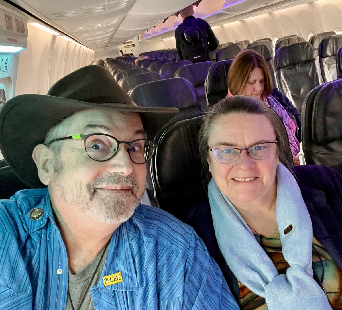 markowenmartin's tweet photo. @swirlgirl31415 and yours truly off to Atlanta and #ASMicrobe Please note #MicrobialMascots and alarming reading by @ACasadevall1 @univpugetsound @ASMicrobiology https://t.co/zEFZRnz0xC