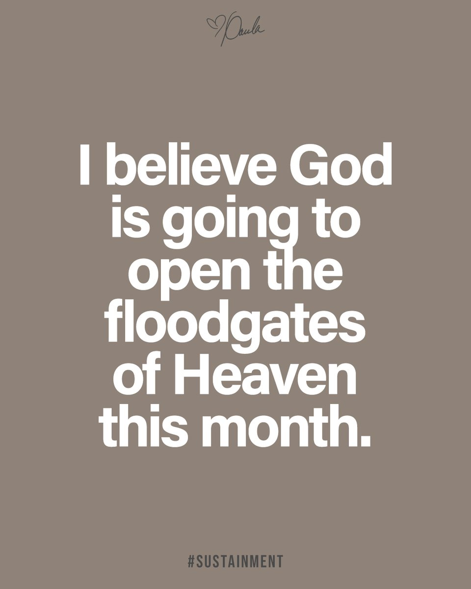 Paula_White's tweet photo. There’s a fresh anointing. There’s fresh supply coming to you. There’s new opportunities and God’s shifting you into a new season. He’s shifting you into a position that God says he has prepared for you. YOU ARE A SUSTAINER! https://t.co/zEVOyCjIXx