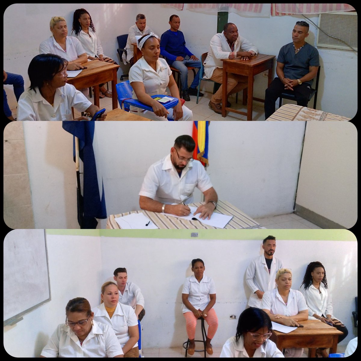CDI Kelly ann Lordz de Gran Sabana realiza entrega de guardia matutina.<a href="/cubacooperaven/">Brigada Médica Cubana en Venezuela</a> <a href="/Cubacooperabol2/">Brigada Médica 🇨🇺 Bolívar🇻🇪</a> #CubaCoopera #CubaPorLaVida