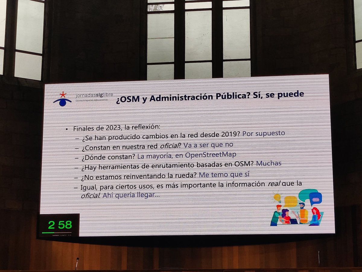 openstreetmapes's tweet photo. El uso de #OpenStreetMap y la administración pública de Navarra #siglibre2024 #geodatascience2024. https://t.co/5oevUmzCUr