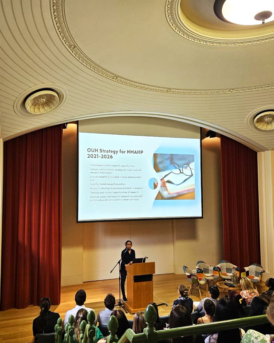 OUHospitals's tweet image. We recently celebrated research at OUH, and all our Nurses, Midwives, Allied Health Professionals, Pharmacists and Healthcare Scientists (NMAHPPS) undertaking research.