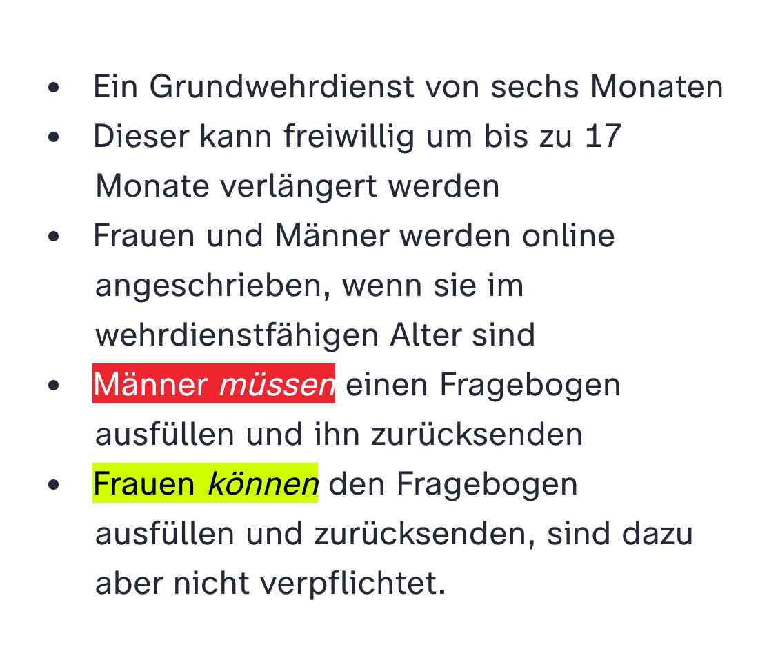 unblogd's tweet image. Infos zum #Wehrdienst. Wenn&apos;s um Drecksarbeit geht, sind Diversity und Equality irgendwie egal.