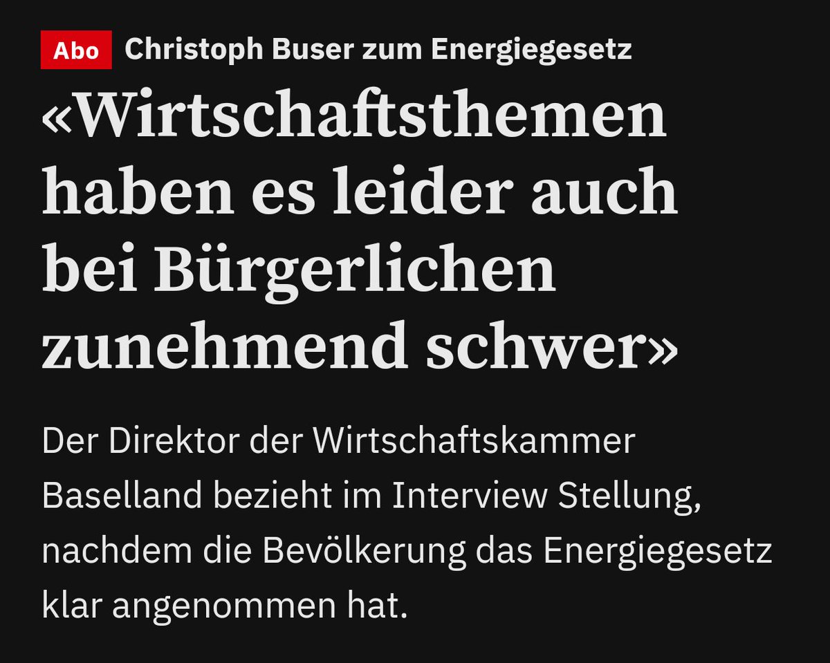 Wika und HEV handeln schon lange nicht mehr im Interesse der Baselbieter Wirtschaft und der Hauseigentümer:innen. Da können auch aggressive Lügen-Kampagnen nicht verhindern, dass sich selbst sogenannt bürgerliche Parteien abwenden. #EnergiegesetzBL @VerbandCasafair @grueneBL