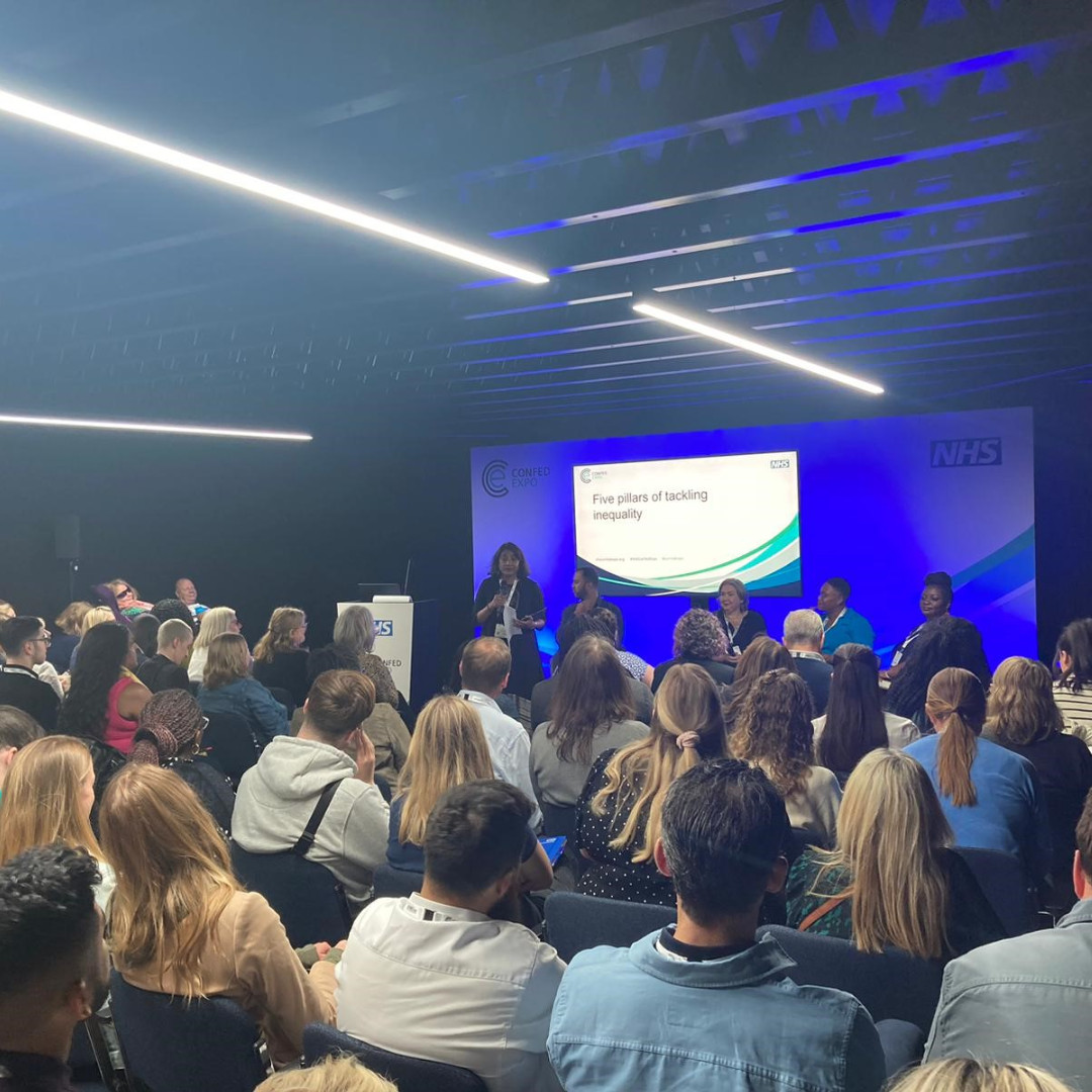 NHS England Workforce, Training and Education (@nhse_wte) on Twitter photo It is wonderful to see so many engaging in our session on five pillars of tackling inequality at #NHSConfedExpo2024. <a href="/NavinaEvans/">Dr Navina Evans</a> is joined by speakers to discuss the successful early implementation of the NHS EDI Improvement Plan ow.ly/Xi6q50SgXMI
#NHSConfedExpo It is wonderful to see so many engaging in our session on five pillars of tackling inequality at #NHSConfedExpo2024. <a href="/NavinaEvans/">Dr Navina Evans</a> is joined by speakers to discuss the successful early implementation of the NHS EDI Improvement Plan ow.ly/Xi6q50SgXMI
#NHSConfedExpo