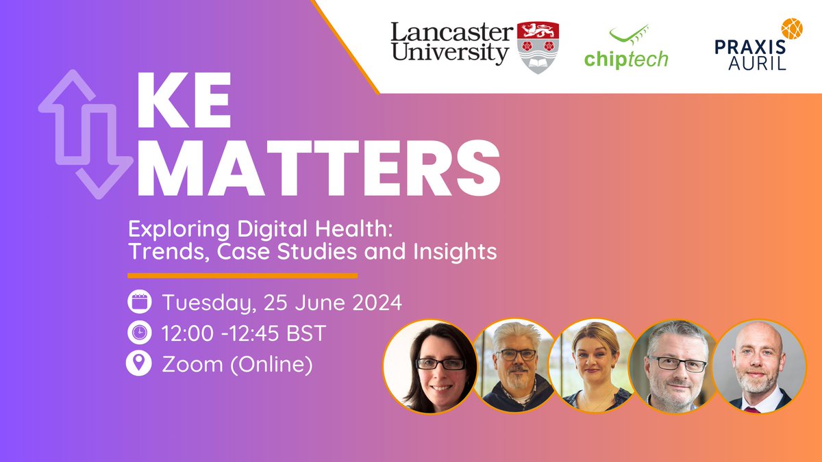 PraxisAuril's tweet image. ⬆️ Join us for the upcoming #KEMatters webinar: "Exploring Digital Health: Trends, Case Studies, and Insights"!
Experts from @LancasterUni and @ChiptechUK will explore what digital health is, its current impacts, and its future potential.

Register now: praxisauril.org.uk/event/4-ke-mat…
