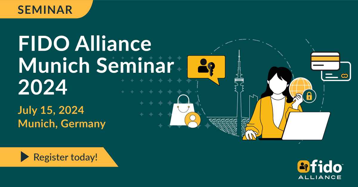 FIDOAlliance's tweet photo. Register for FIDO's Seminar "Strengthening Authentication w/ Passkeys 🔑 in Automotive &amp; Beyond" being held in-person on July 15 in Munich! Join us for this seminar for a comprehensive dive into #passkeys. 

REGISTER Now &amp; View the Preliminary Agenda: https://t.co/1fIoIkgilC https://t.co/8xx0r2cZzq
