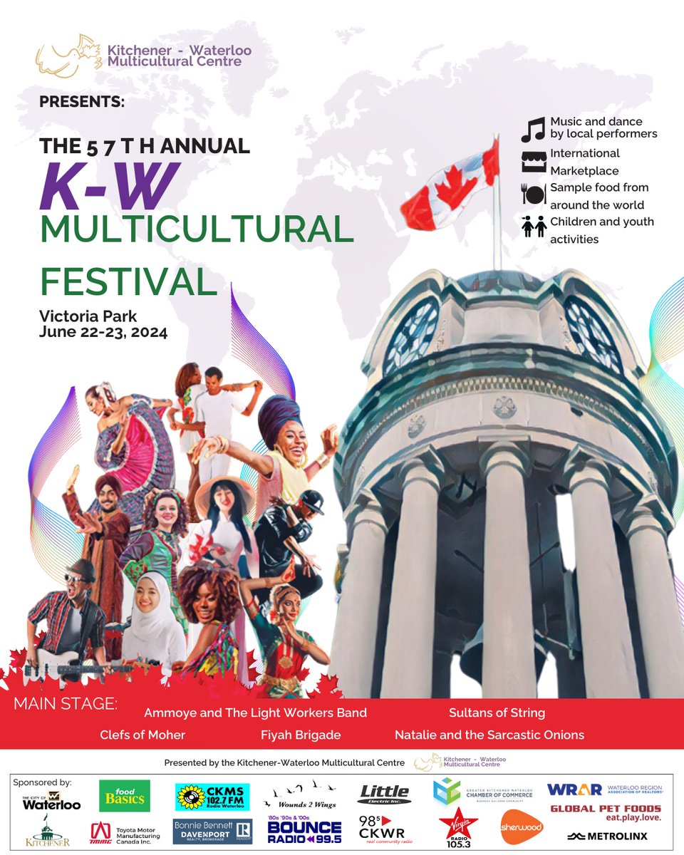 We are thrilled to announce that Reception House Waterloo Region will be participating in this year's 57th Annual Multicultural Festival!

📅Date: June 22 - June 23, 2024
📌Location: Victoria Park.

Come visit our booth to learn more about our mission and how we support newcomers
