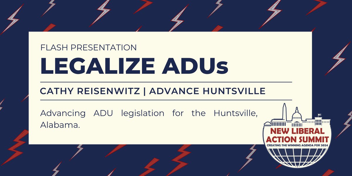 CNLiberalism's tweet photo. .@CathyReisenwitz, Advance Huntsville Chapter Lead and a winner of New Democracy’s New Regional Action Grant, will be sharing her ADU advocacy efforts at the New Liberal Action Summit this week! https://t.co/Lf6QrRFaOp