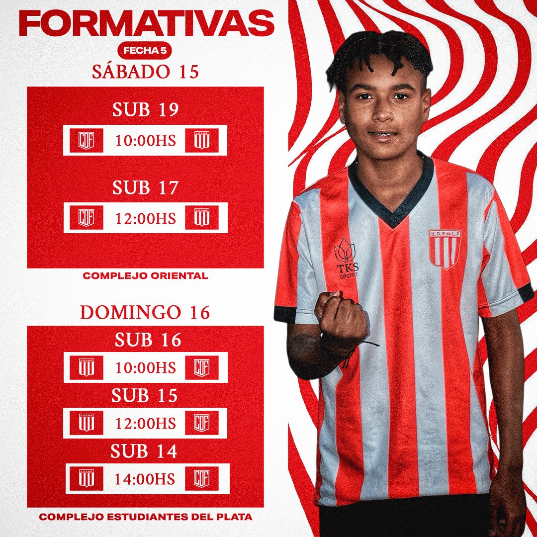 EstudiantesdpUy's tweet photo. 𝐅𝐎𝐑𝐌𝐀𝐓𝐈𝐕𝐀𝐒 🦁����⚪️.

Se viene la 𝐅𝐞𝐜𝐡𝐚 𝟓 🆚 @orientalfcsad .

𝐕𝐚𝐦𝐨 𝐩𝐢𝐛𝐞𝐬!!! https://t.co/HcTsLqEg4G