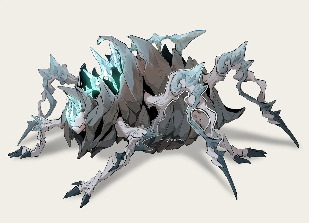 PIPI_Xun's tweet photo. #identityVイラスト
【蜘蛛】–月脊

  “你能看到我闪闪发光的内在吗?”

  我努力想要摆脱这份丑陋的躯壳，周围的人总因这个离我而去，我不喜欢孤独，我也想像你们一样，有独属于自己的特点，我会努力，哪怕十年，一百年，一千年... https://t.co/kwqk3GxSuP