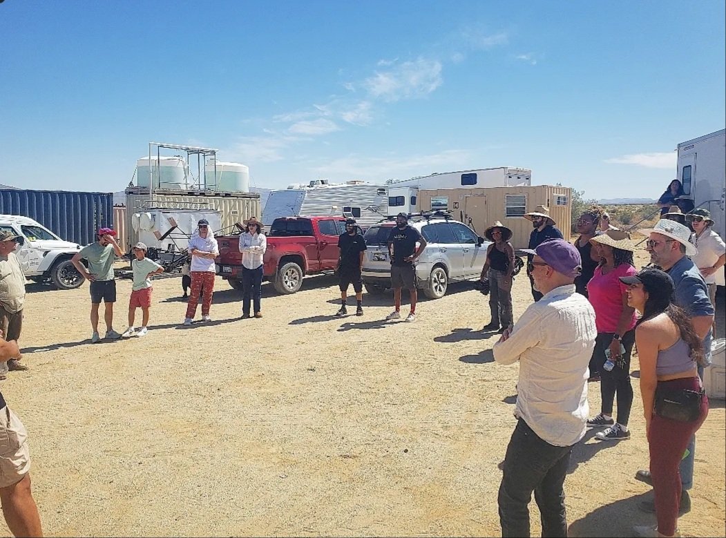 Desert days working with American Artist, Chester Toye and fantastic people on a variation of Octavia Butlers Parable Of The Sower. 
A fine time.