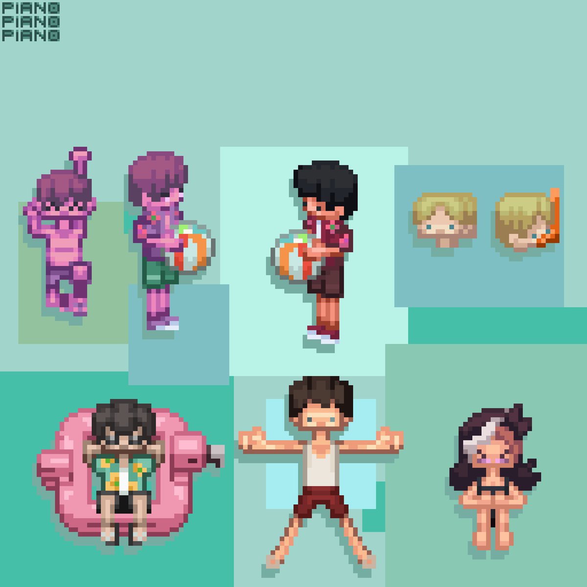 Pianininof's tweet photo. Summer doodles
#pixelart #artist #pixelartist #summer #originrealms https://t.co/otUz4Vp2r1