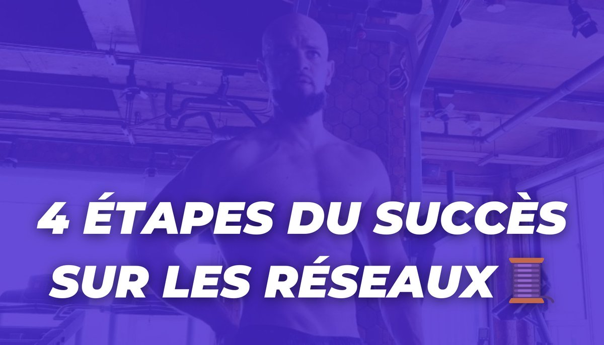 Les plus grands créateurs de contenu sont passés par ces 4 grandes étapes du succès.

Dans ce thread je vais te présenter ces 4 étapes (dis-moi en commentaire où tu en es )🧵⬇️