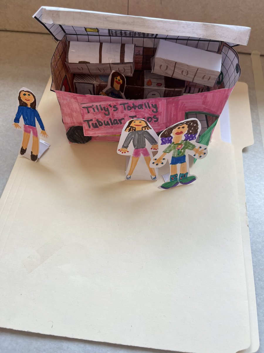 CoachB_20's tweet photo. Ss are “parking” their Taco Trucks. They calculated area and perimeter of different parts of the truck. Also included 3D appliances and furniture @gates_middle https://t.co/lPBy3QeWgu