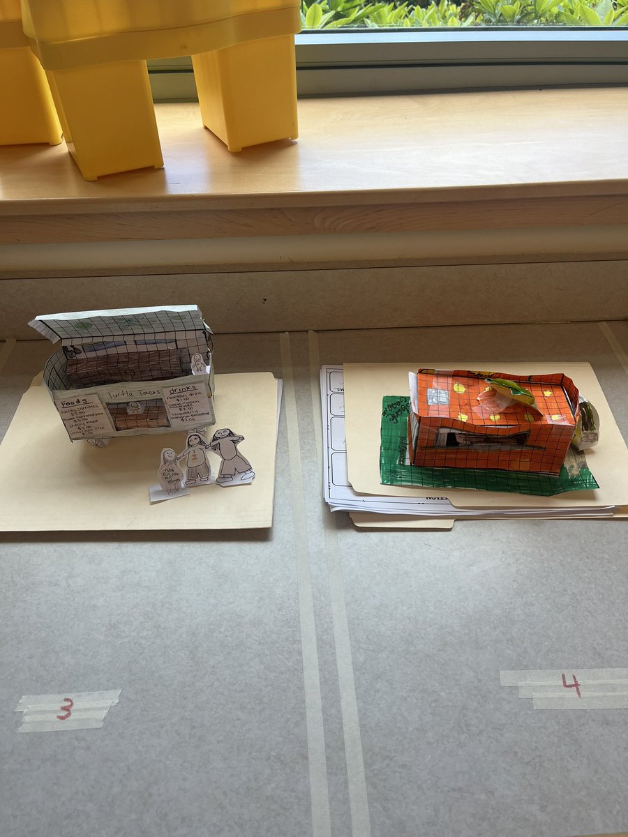 CoachB_20's tweet photo. Ss are “parking” their Taco Trucks. They calculated area and perimeter of different parts of the truck. Also included 3D appliances and furniture @gates_middle https://t.co/lPBy3QeWgu