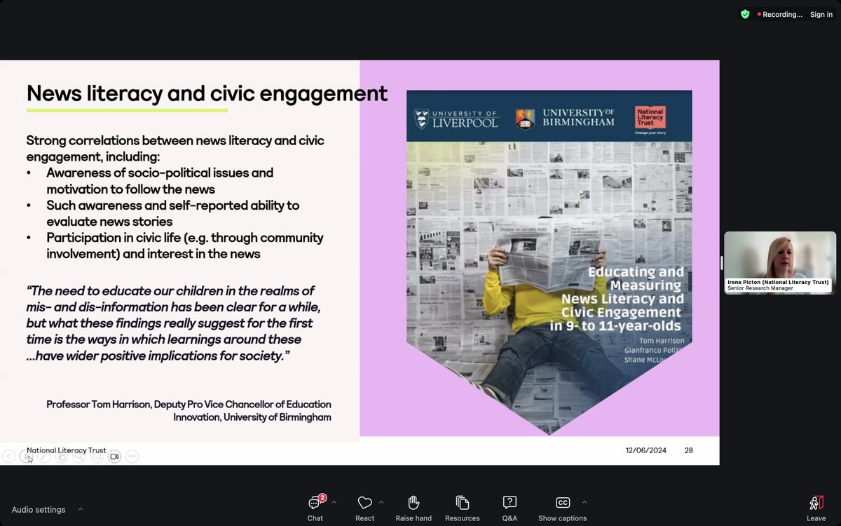 Dr Donna Hazzard (@donnahazzardni) on Twitter photo Irene <a href="/ispy7/">Irene Picton 💙</a>, totally enjoyed your presentation specifically the focus on critical literacy.
<a href="/Literacy_Trust/">National Literacy Trust</a> @ReadSolutionsUK <a href="/baasitsiddiqui/">Baasit Siddiqui #gogglebox</a> <a href="/NI_Teachers/">NI Teachers Collaborate</a> #CriticalLiteracy @navangovender1 Irene <a href="/ispy7/">Irene Picton 💙</a>, totally enjoyed your presentation specifically the focus on critical literacy.
<a href="/Literacy_Trust/">National Literacy Trust</a> @ReadSolutionsUK <a href="/baasitsiddiqui/">Baasit Siddiqui #gogglebox</a> <a href="/NI_Teachers/">NI Teachers Collaborate</a> #CriticalLiteracy @navangovender1